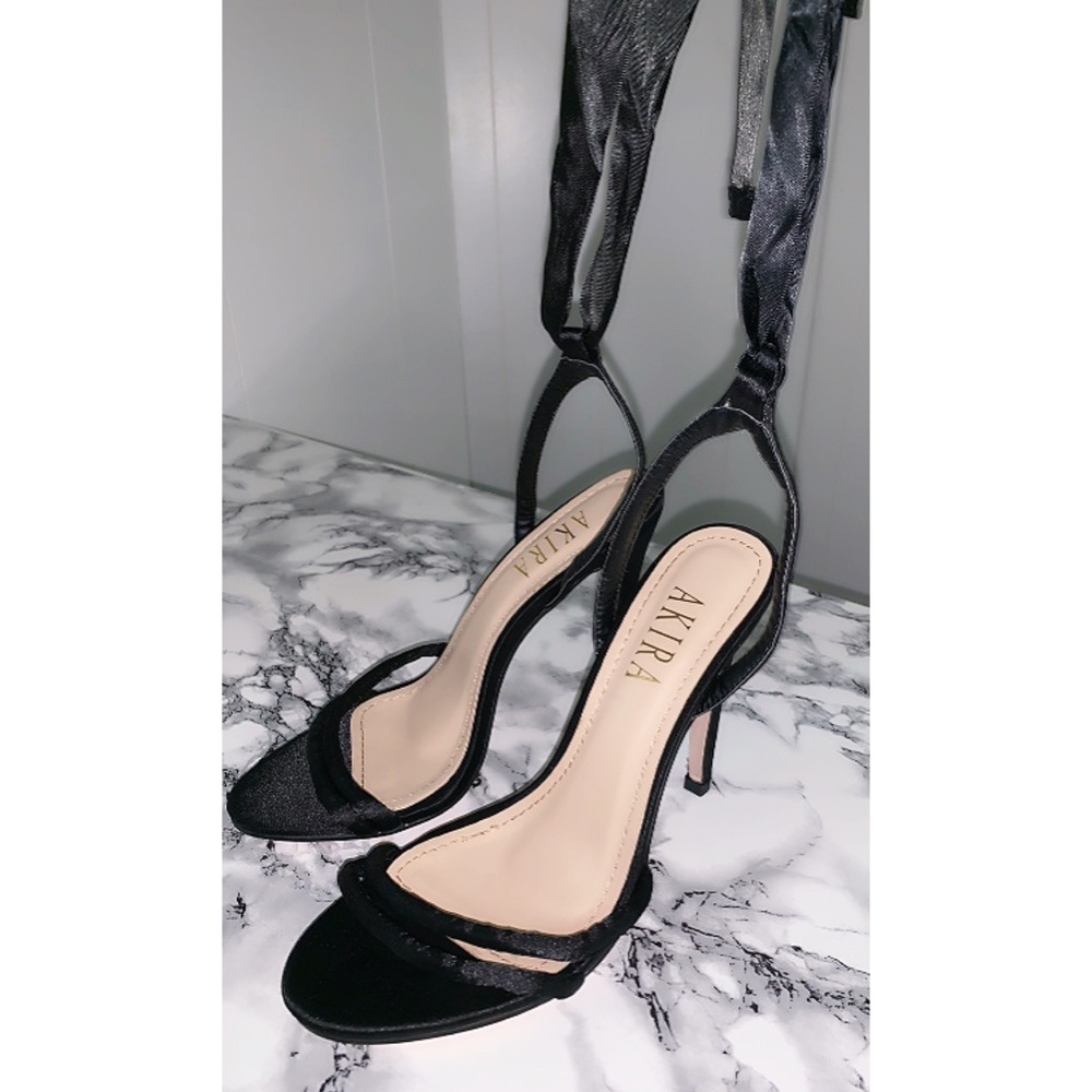 Akira Ankle Tied Heeled Sandals